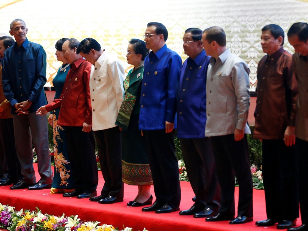 杜特尔特与奥巴马出席老挝东盟峰会 杜特尔特与奥巴马出席老挝东盟峰会