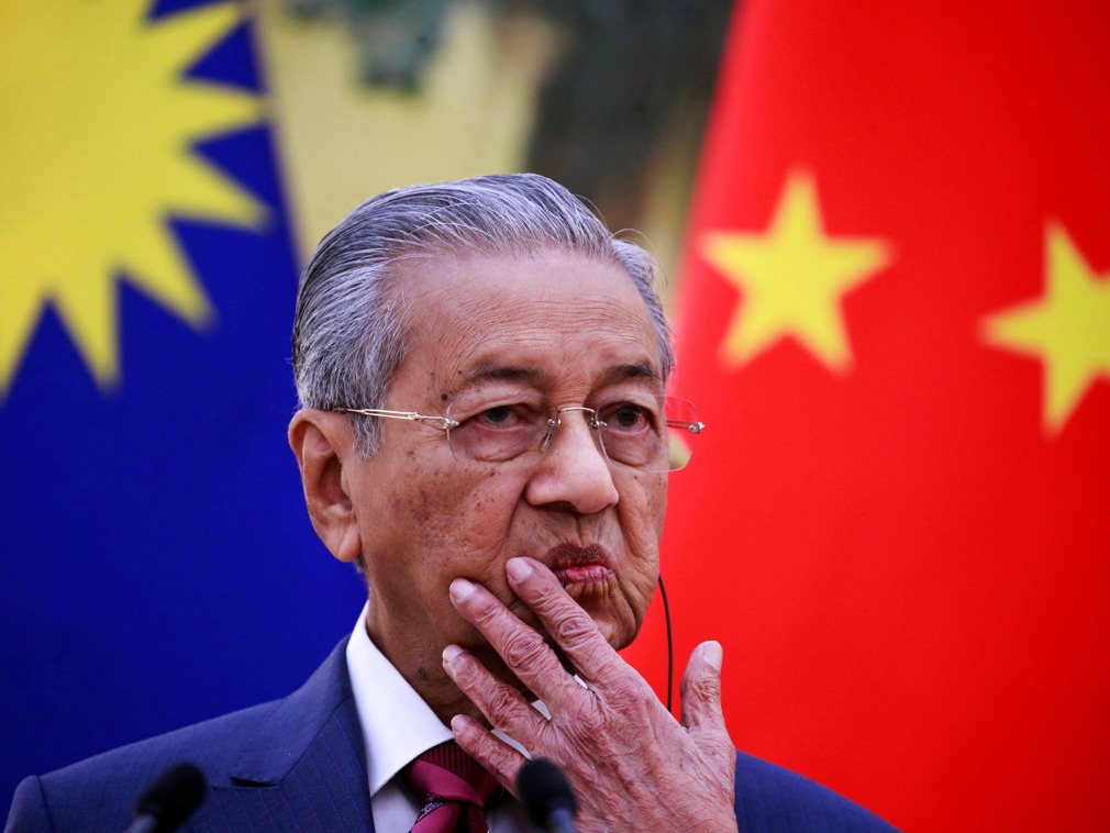 访华结束前一天见习李 马哈蒂尔遭北京冷遇  访华结束前一天见习李 马哈蒂尔遭北京冷遇