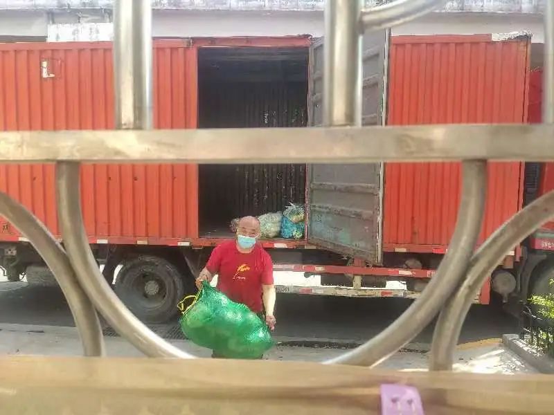给老人送菜的上海物流司机 给老人送菜的上海物流司机